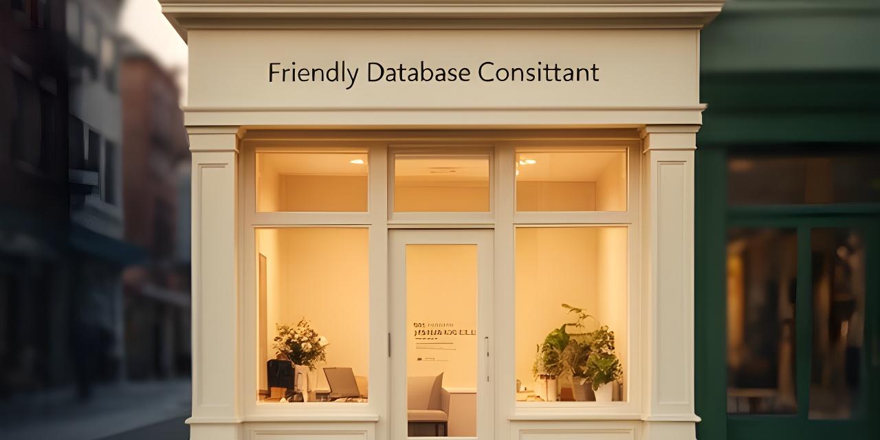 Friendly database consultant office exterior in New Rochelle with warm evening light and a welcoming storefront