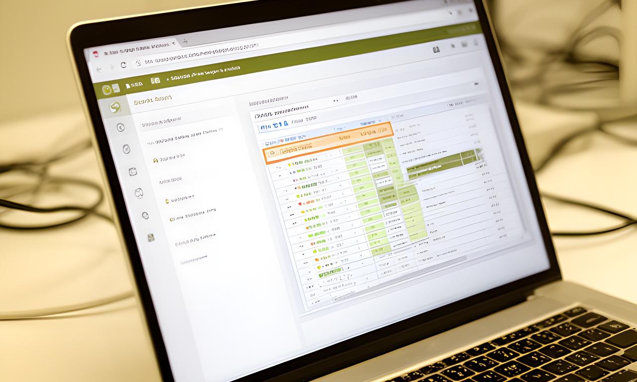 HeidiSQL interface on a desktop monitor with a highlighted help area and database table view