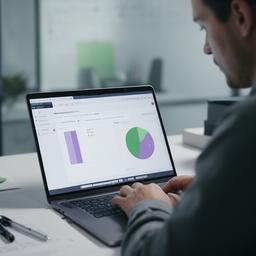 Database support specialist reviewing HeidiSQL settings on a laptop in a calm workspace